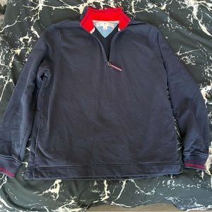 Boy’s Navy Tommy Hilfiger Golf 1/4 Zip Sweatshirt Size Medium.